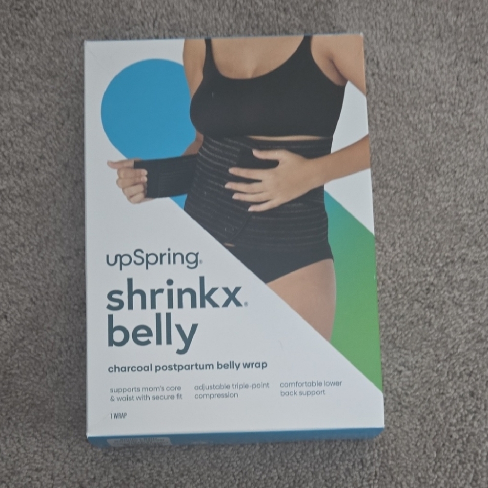 NWT UpSpring ShrinkX Belly Wrap In Black Sz L/XL - Picture 2 of 6